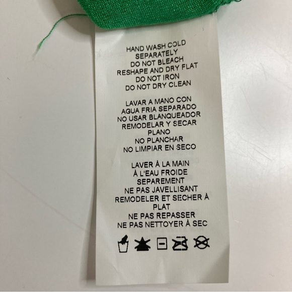 Express Metalic Green Ruched Sleeveless Top Size M NWT - Picture 6 of 6